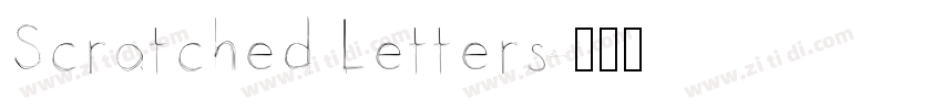 Scratched Letters字体转换